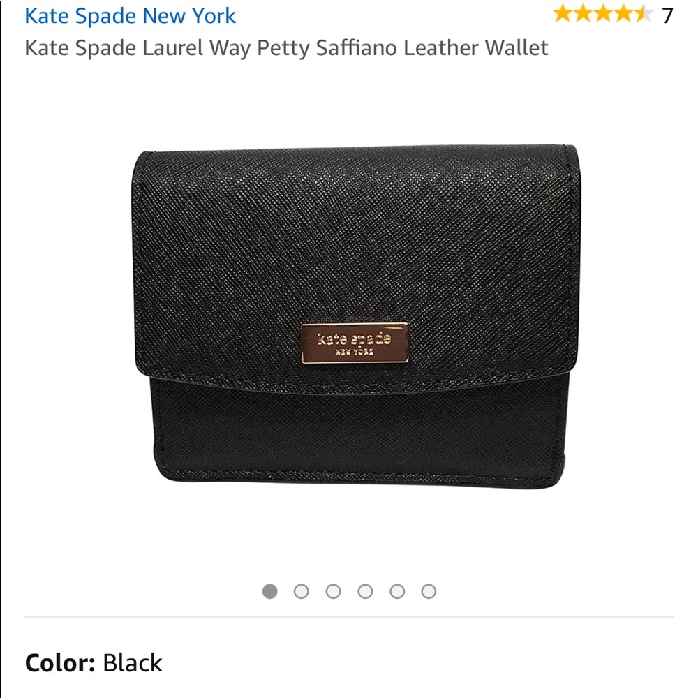 Kate Spade ♠️ Black Laurel Way Petty Wallet